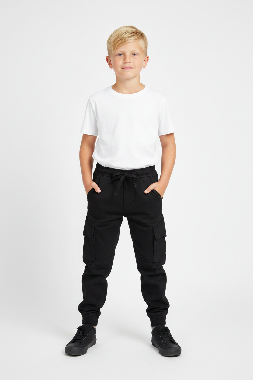 Pantalón jogger cargo negro niño AEROPOSTALE 88802TT