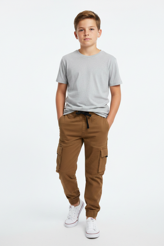 Pantalón jogger cargo cafe niño AEROPOSTALE 88802TT