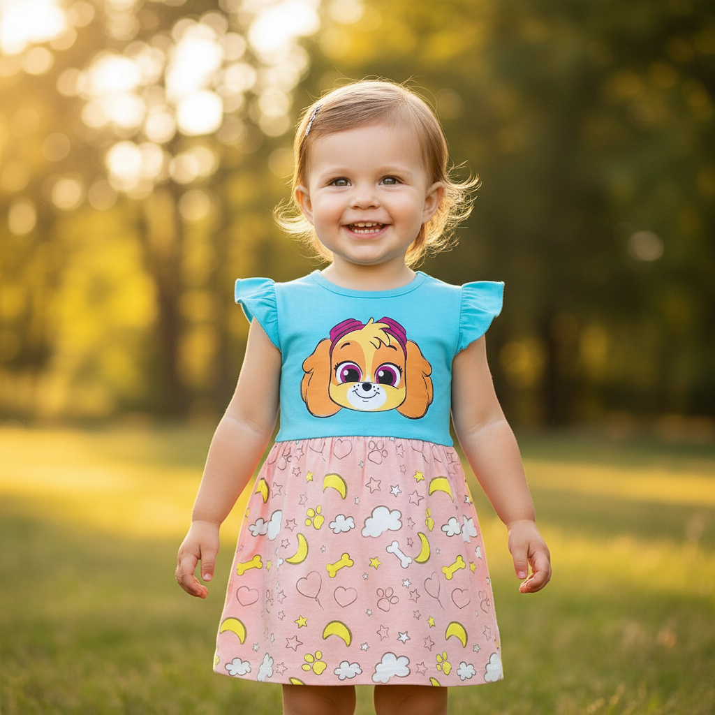 Vestido azul cielo bebe niña Paw Patrol N10-PWG-100B promo 2x1000