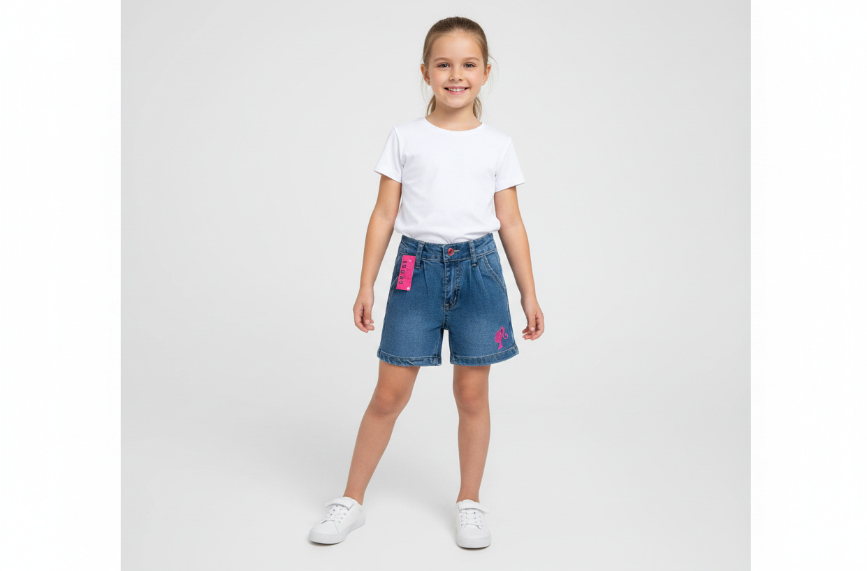 Short azul Barbie niña Disney BA-89924