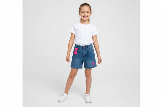 Short azul Barbie niña Disney BA-89924