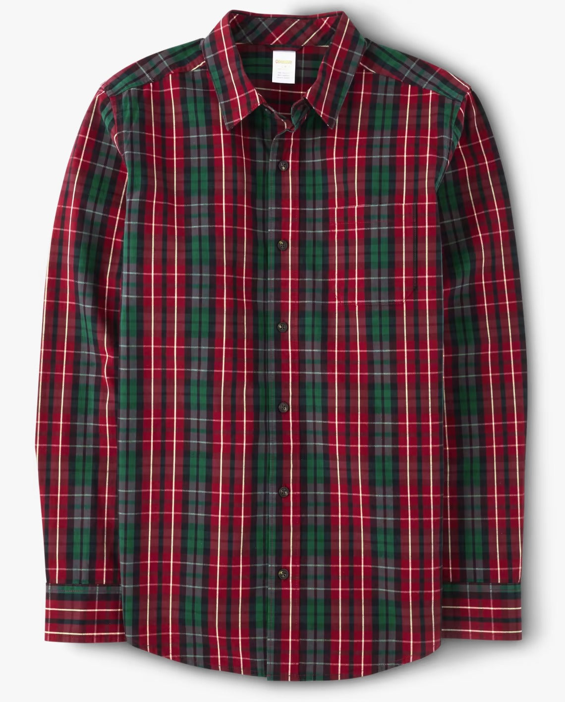 Camisa cuadros rojos y Verde Gymboree Adulto hombre 04510192