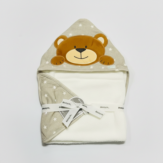 Toalla baño oso bebe niño Kobytin