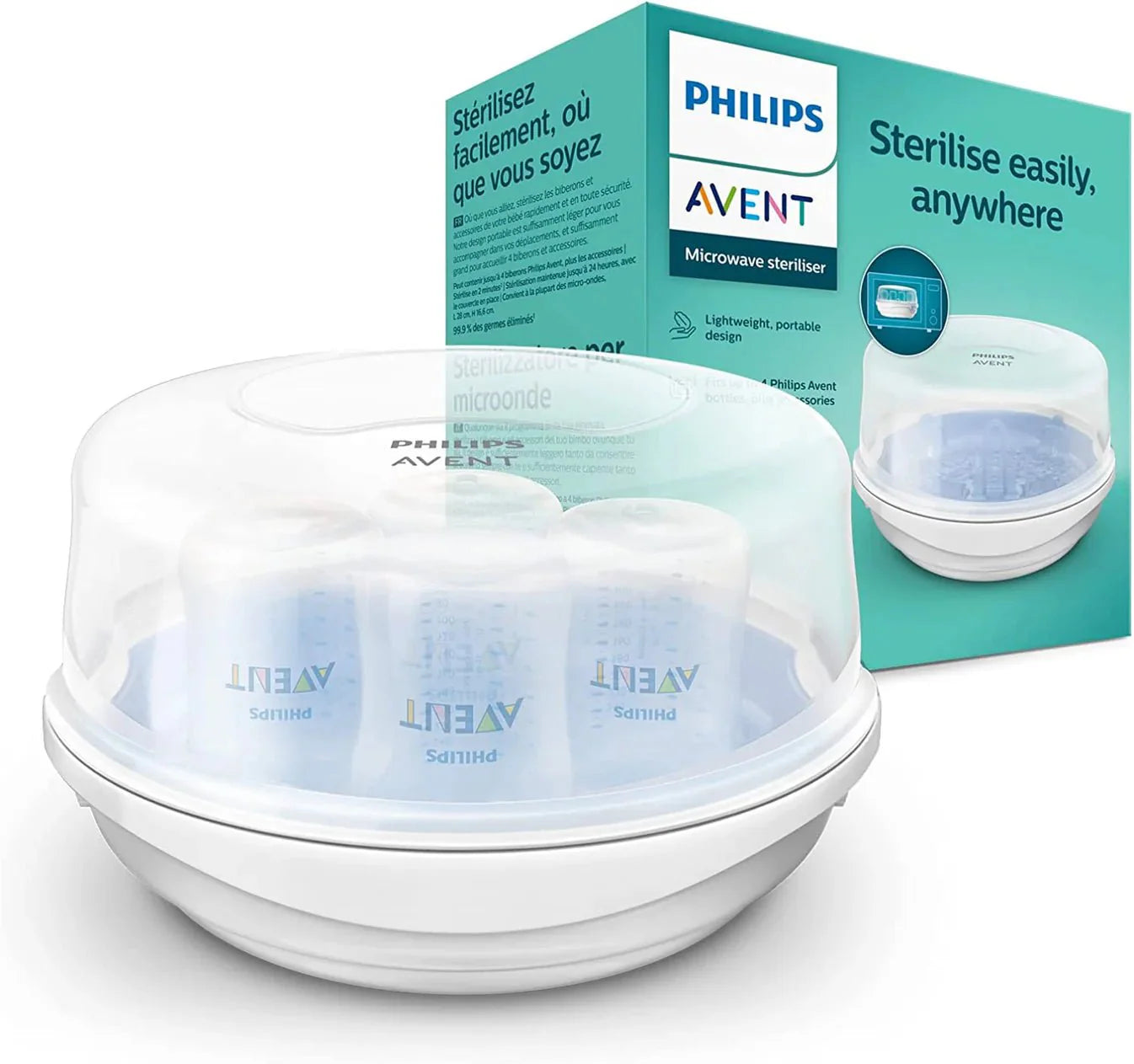 Esterilizador avent 4 Biberones bebe biña niño