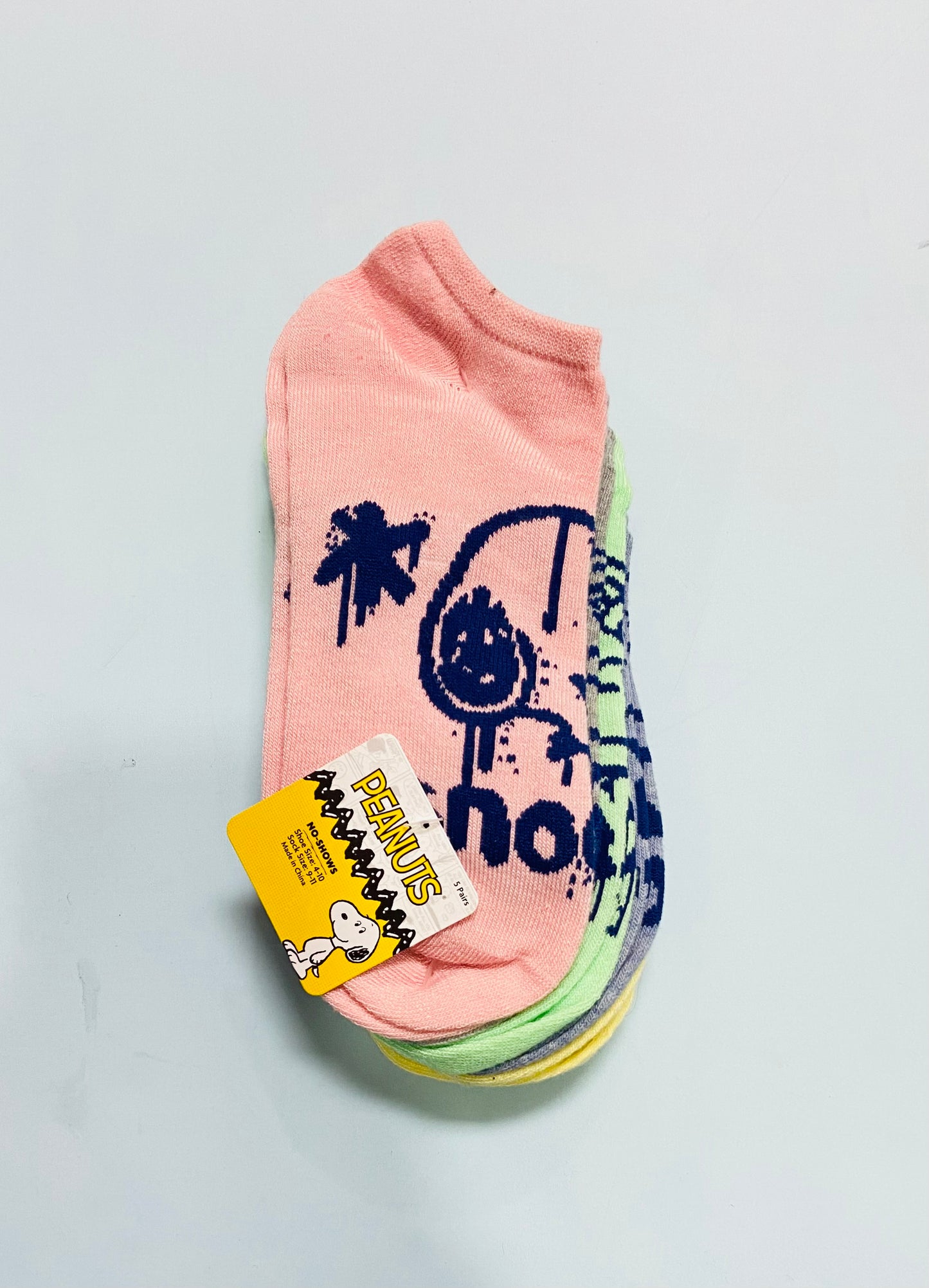 Set 5 Pares Calcetines Snoopy  niña