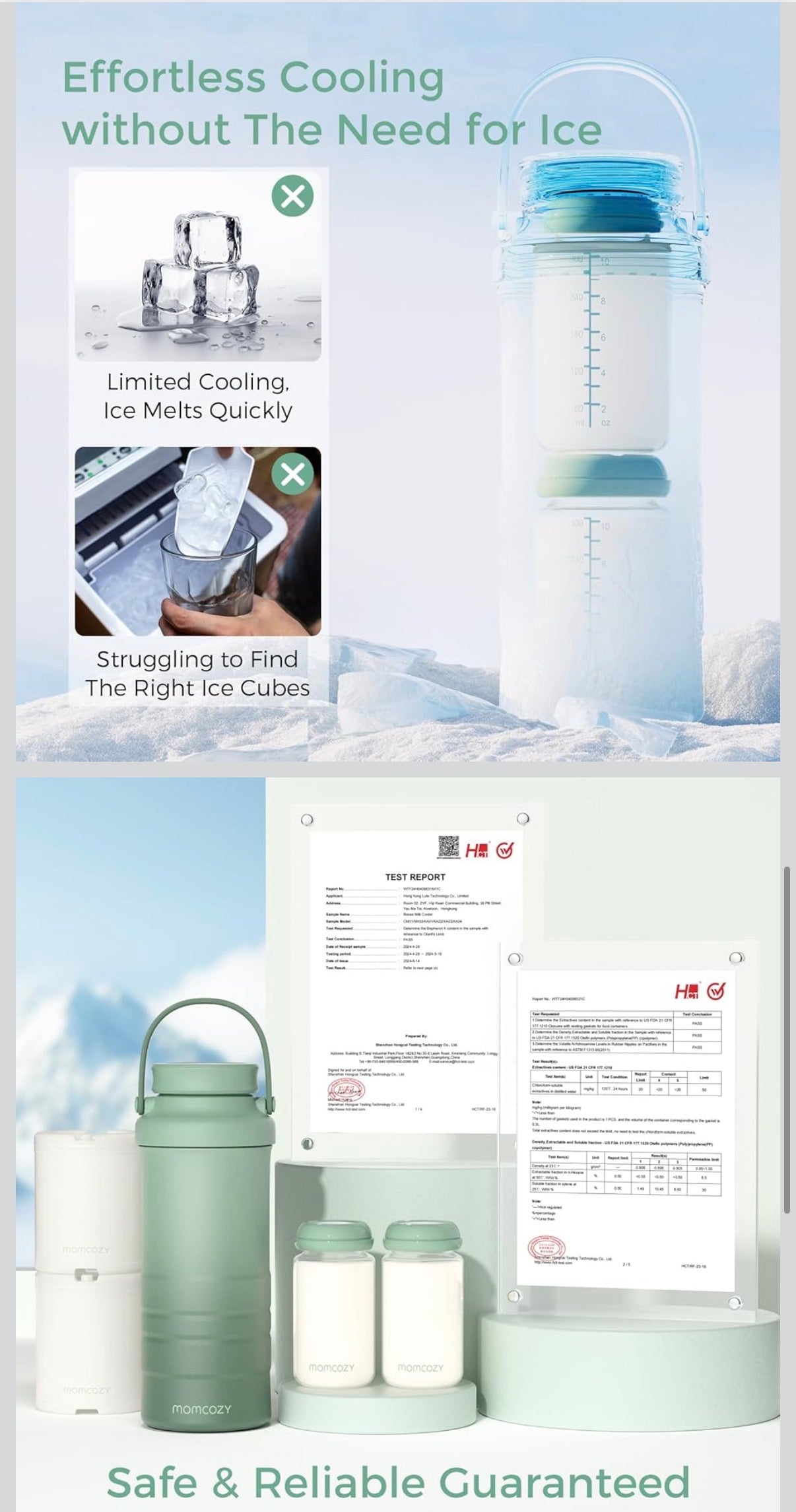 Enfriador de leche materna Mom cozy