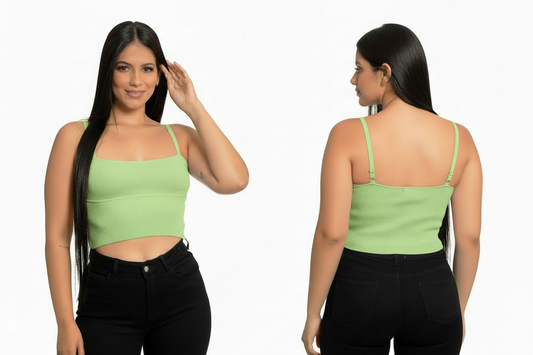 Camisa blusa dama mujer verde lima CTD1160-58 445390