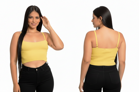 Camisa blusa dama mujer amarillo CTD1160-58 445390