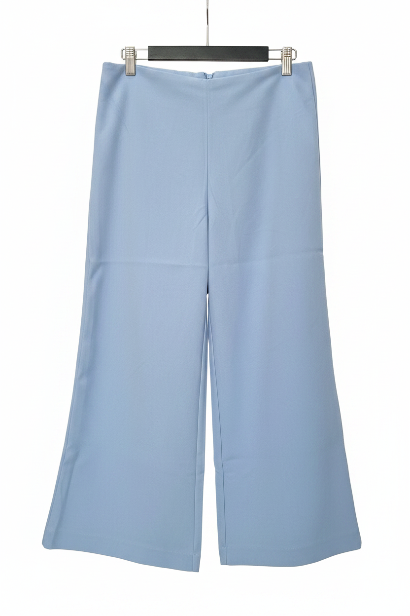 Pantalon formal dama Palazo flare pantaloneta azul IN3-2326 590490