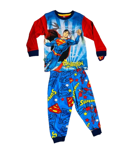 Set 2 piezas pijama superman niño