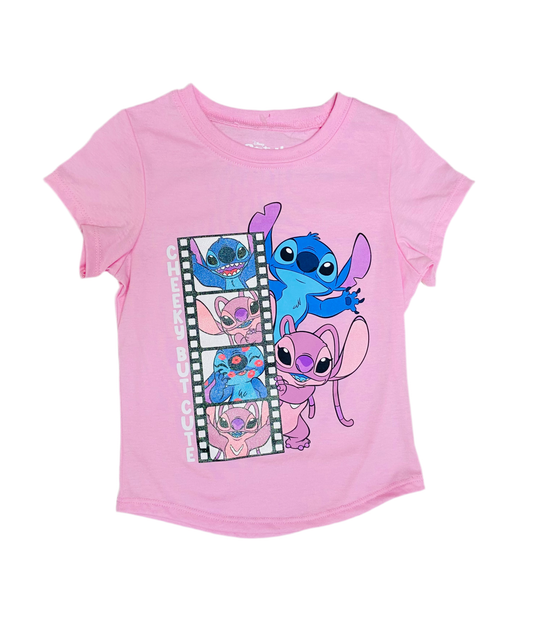 Camisa rosada Stitch Disney niña