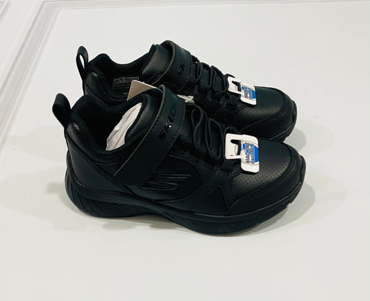 Tenis Negros Niño Niña Skechers pegar  302635 zapatos negros