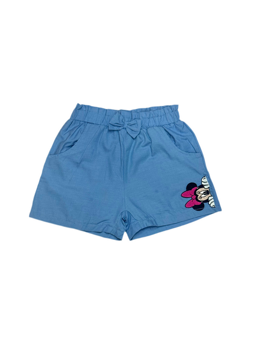 Short azul claro niña Minnie Disney MM-2608