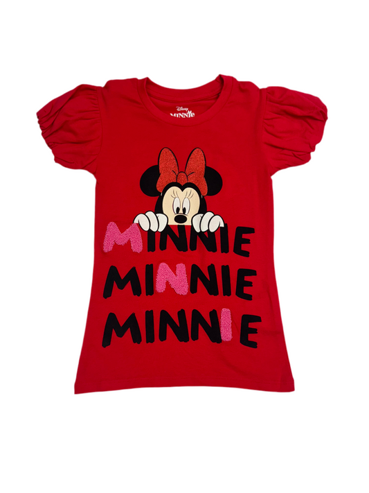 Camisa roja escarchada niña Minnie Disney MM-2620