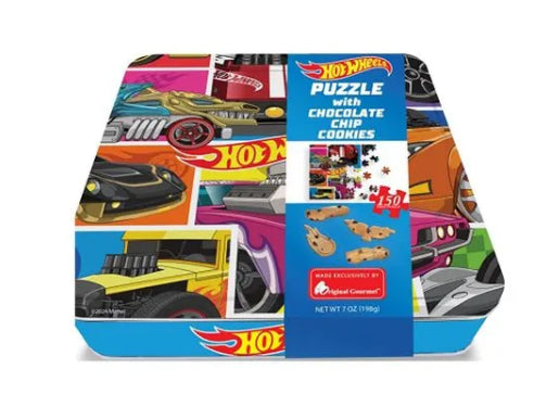 Caja Hot wheels Rompecabezas 150 piezas, galletas comestibles de figuras juguete
