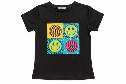 Camisa carita feliz negro S-XL IN1-2201 450350