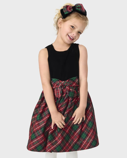 Vestido cuadros rojo verde y negro Gymboree 72465392