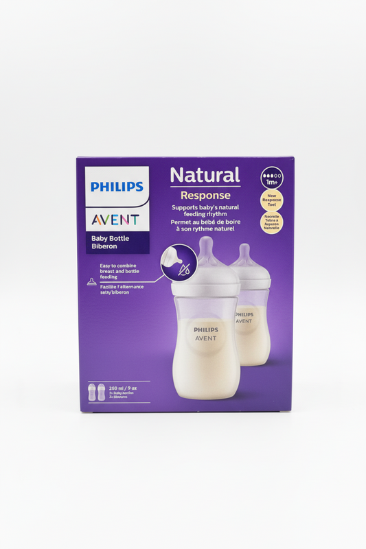 Biberon pepe anti-colic Avent 1 m+  piezas 2 set 260 ml