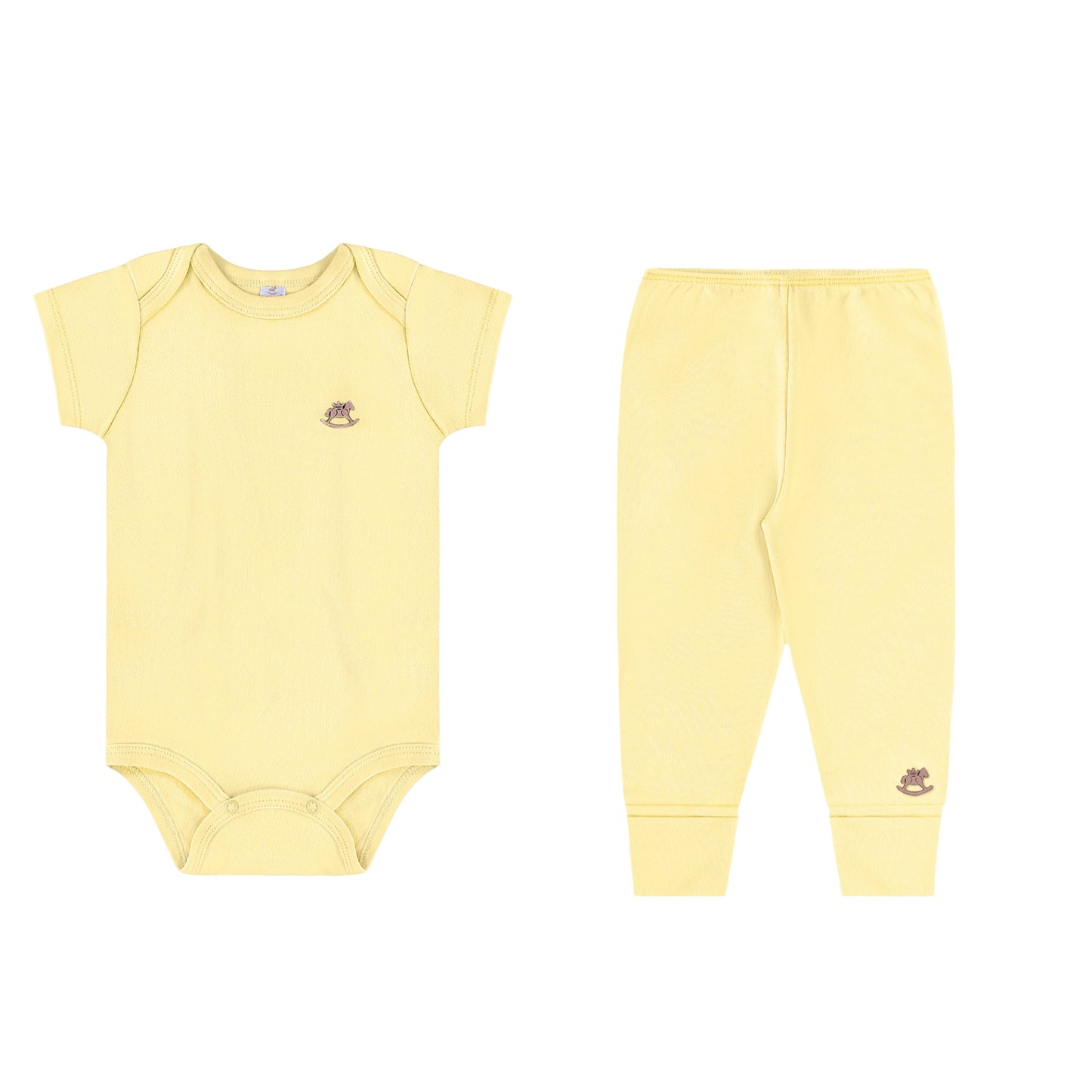 Mameluco y pantalón amarillo bebe niño niña Up Baby 46273-120722