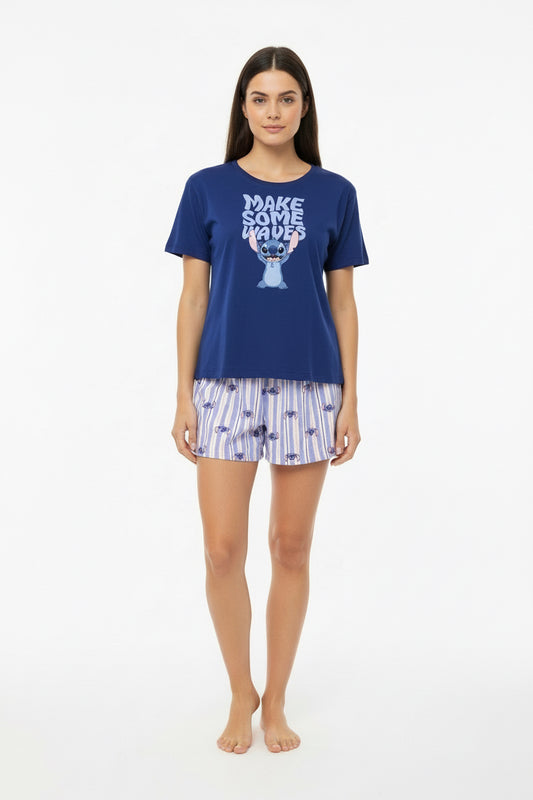 Pijama niña dama stitch waves St Jacks 4080113702