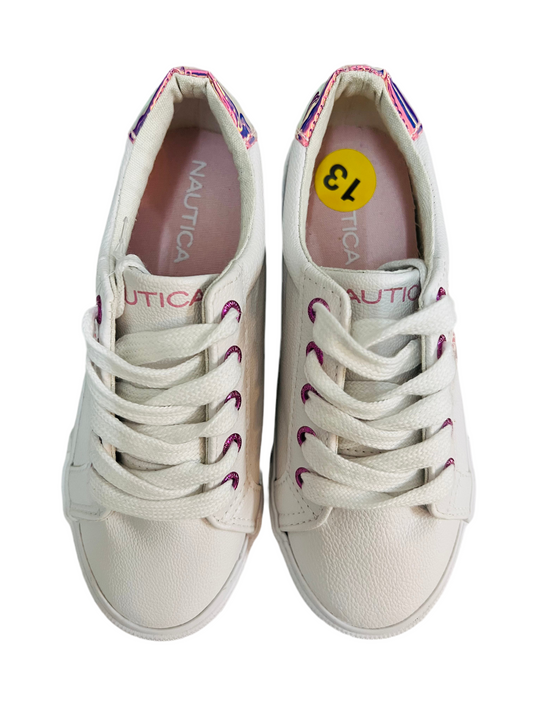 Tenis blancos náutica niña