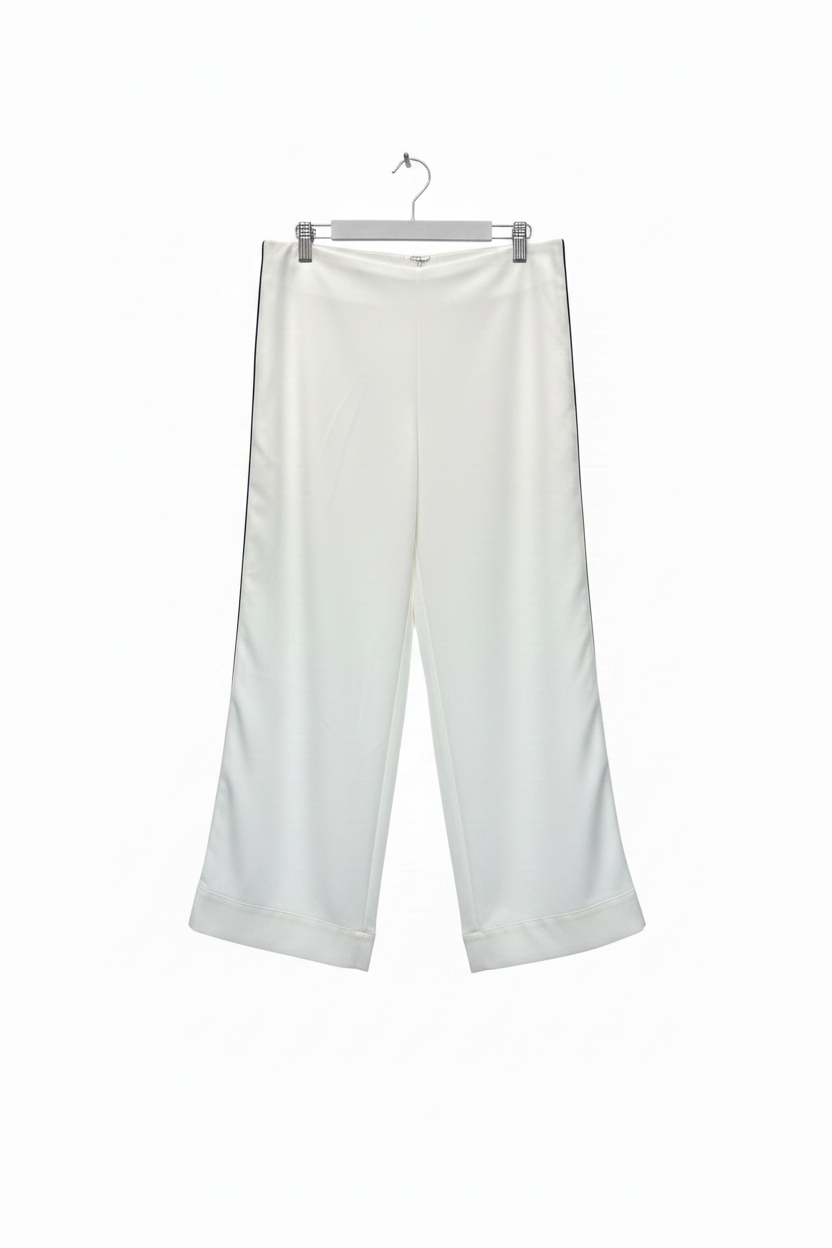 Pantalon formal dama Palazo flare pantaloneta blanco IN3-2326 590490