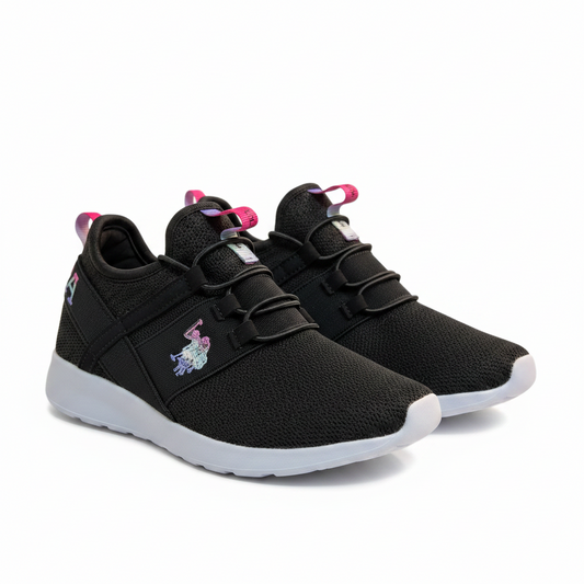 Tenis negros polo niña zapatos negros promo