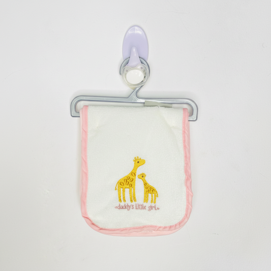 Set 3 toallas salivera bebe niña jirafa Le top