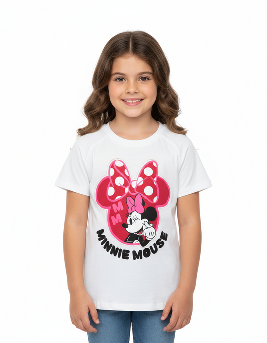 Camisa blanca niña Minnie Disney MM-2630 promo 3x1000