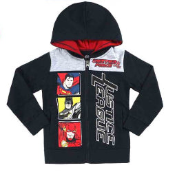 Suéter sudadera hoodie negra liga de la justicia niño 92577008