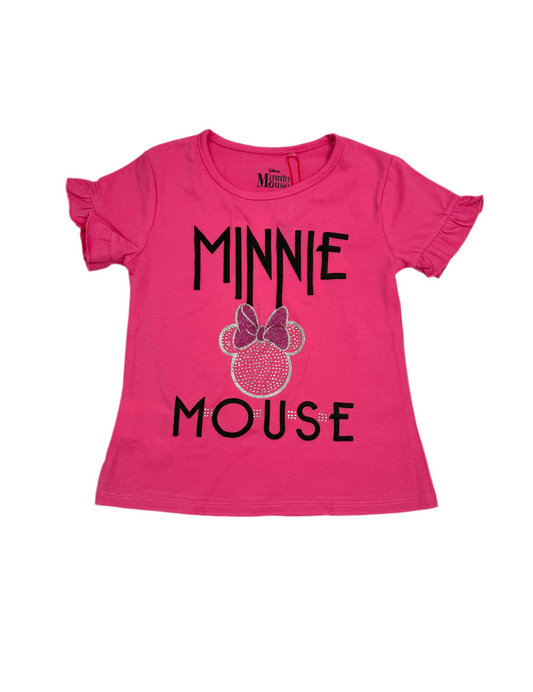 Camisa rosado fucsia perlas niña Minnie Disney MM-2503