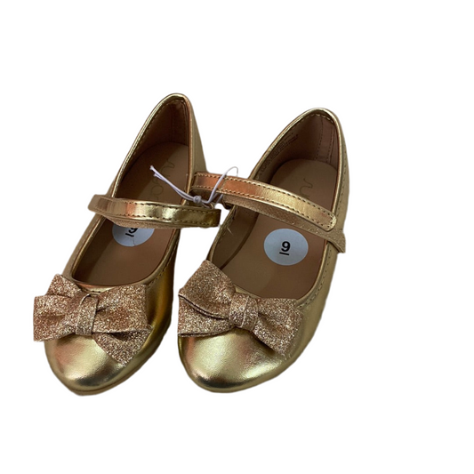 Zapatillas doradas Sugar corbata escarchada