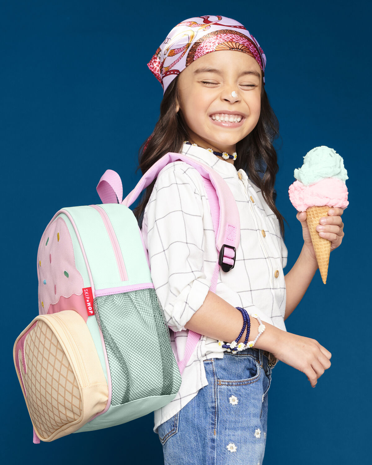 Mochila Skip hop niña cono helado ice cream mediana