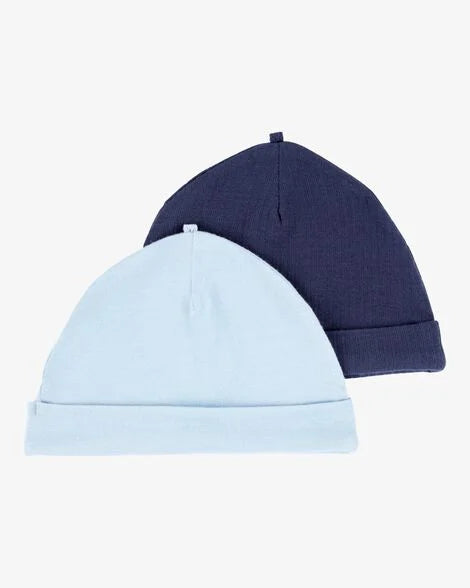 Set 2 gorros bebe niño azul Carters 9S481710