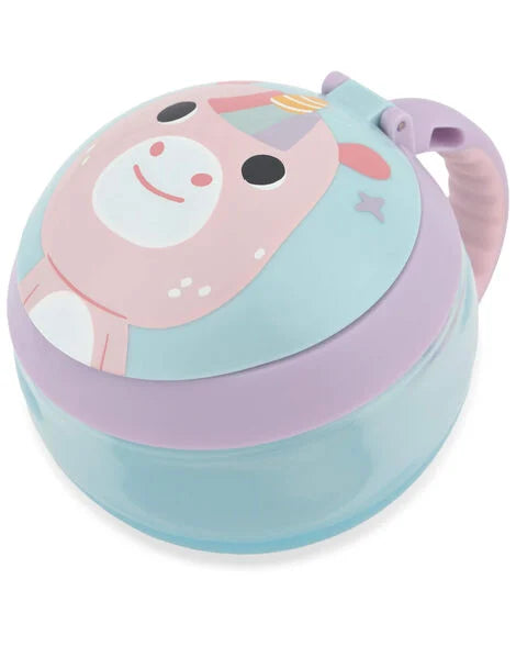 Contenedor snack unicornio rosado bebe niña 9U613710