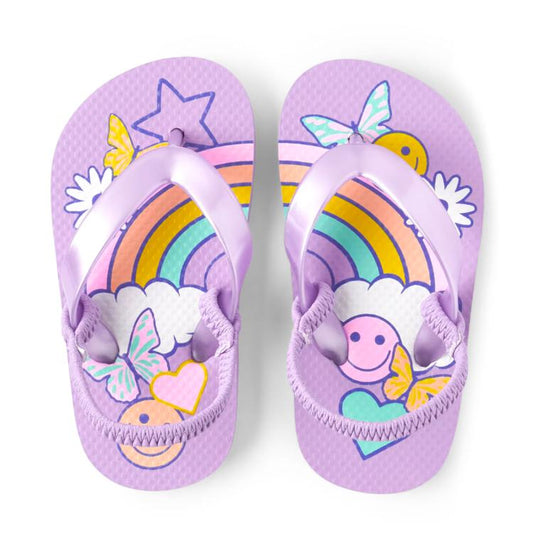 Sandalias moradas Childrens Place niña flip 3038278