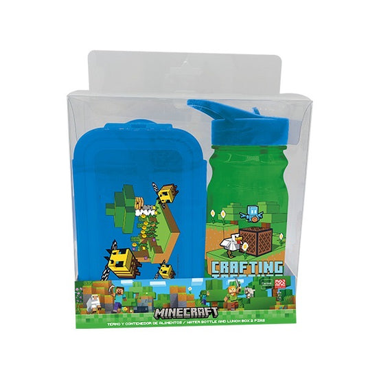 Termo  y contenedor de comida minecraft FH-MT-SET03