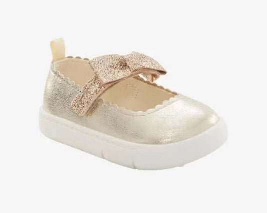 Zapatillas dorada Carters bebe niña