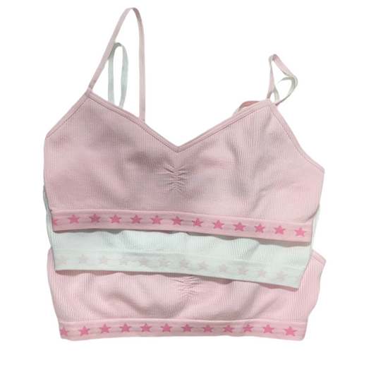 Set 3 tops centros rosado niña Primark