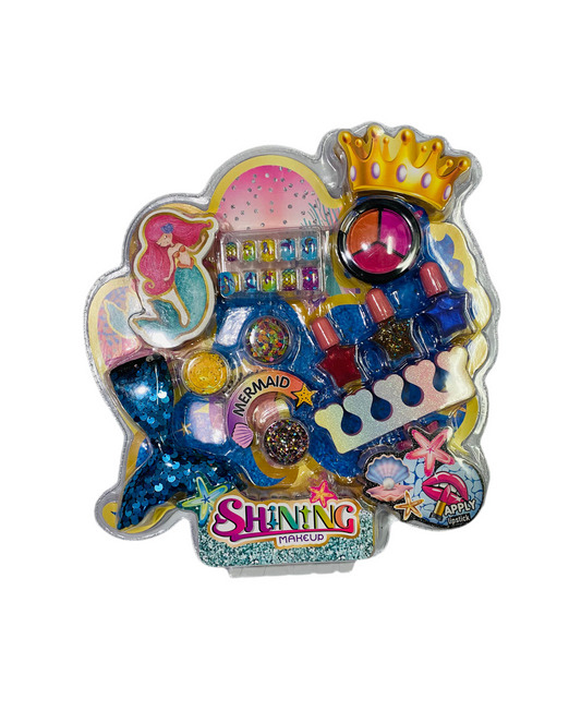 Juguete kit maquillaje y uñas sirena