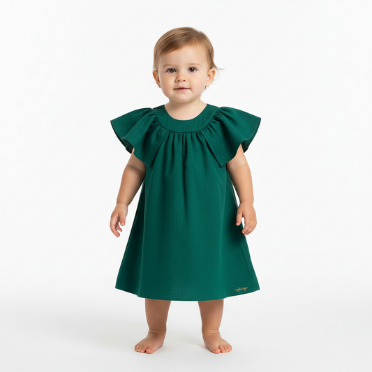 Vestido  niña verde quimby  34191-195421