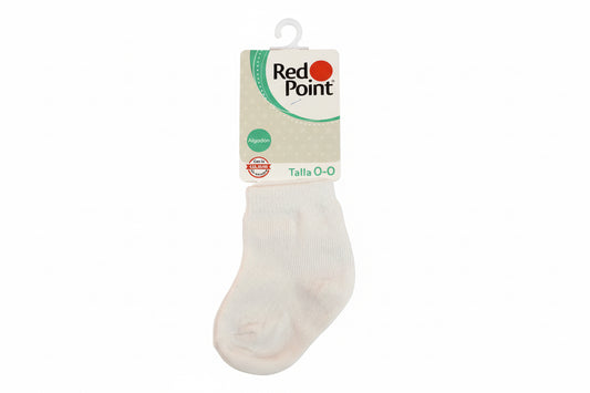 Calcetines blancos bebe niño niña Red Point
