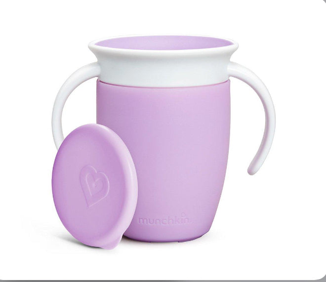 Vaso antiderrame morado munchkin bebe 7oz