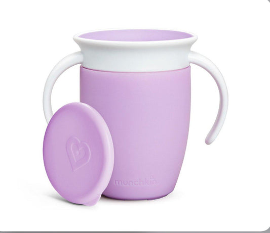 Vaso antiderrame morado munchkin bebe 7oz