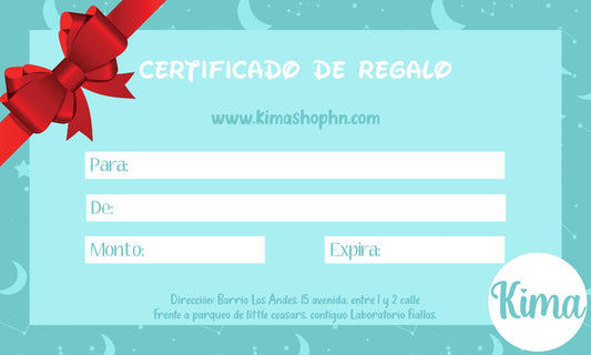 Kima Shop Tarjeta de Regalo L500.00