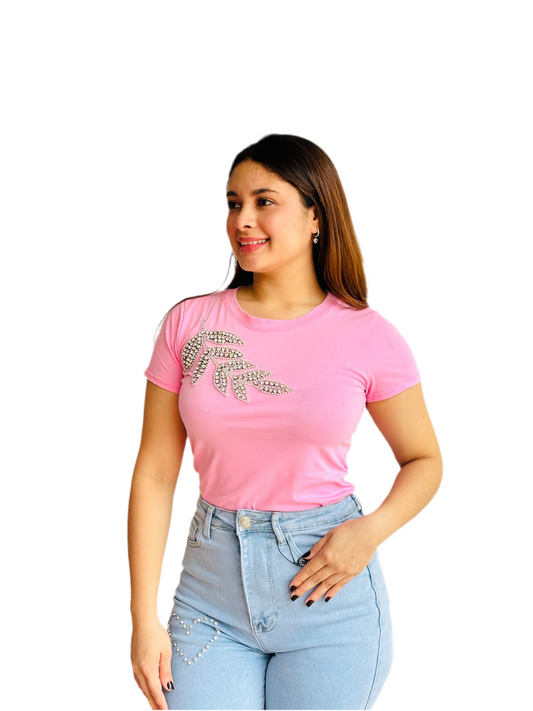 Blusa para Dama rosada CTD1227-19  590390