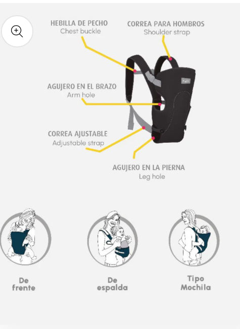 Cargador de bebe 3 en 1 Kid Go
