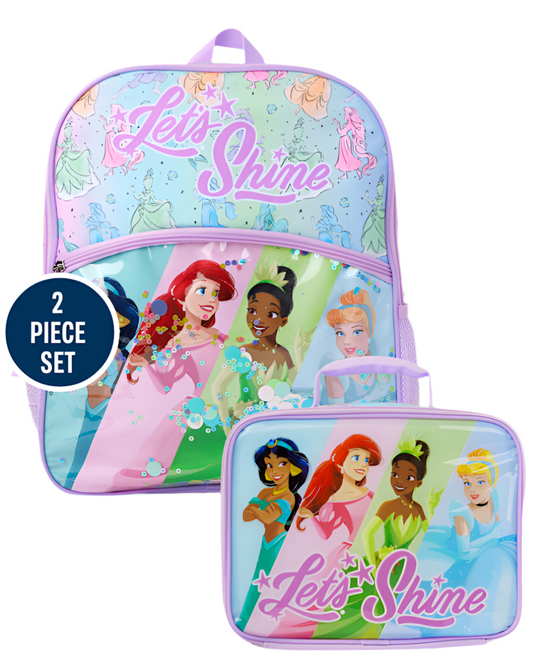 Mochila y lonchera niña Childrens place princesas disney
