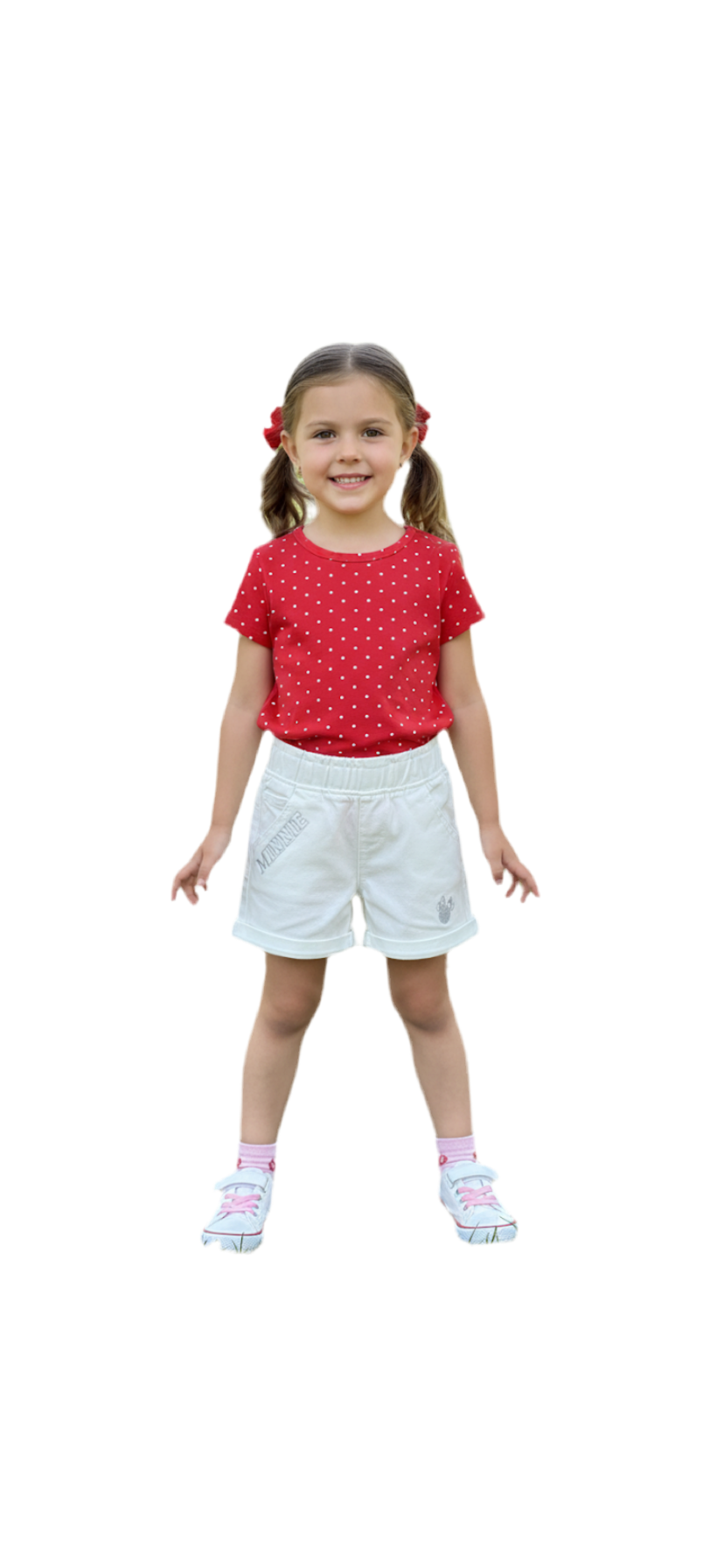 Short blanco niña Minnie Disney MM-2520