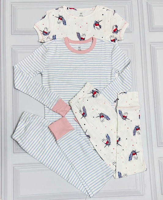Set 4 piezas pijama niña place unicornio 36153632